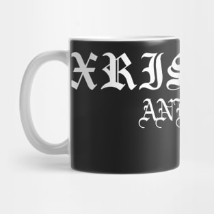 Xristos Anesti Christ Is Risen Gothic Cross Mug